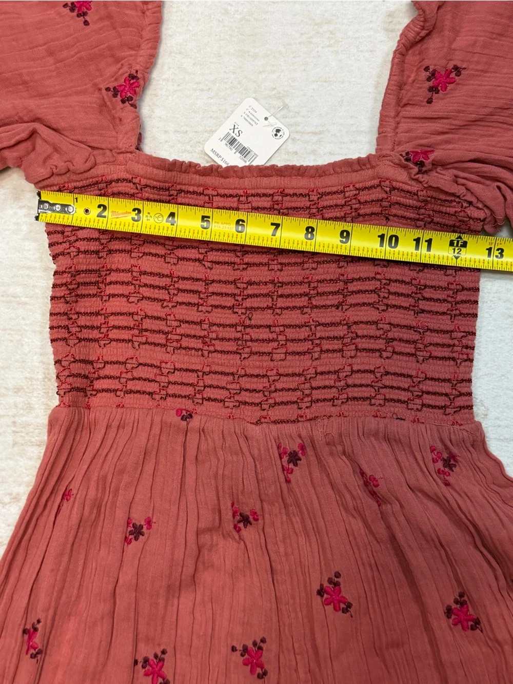 Free People smocked bodice